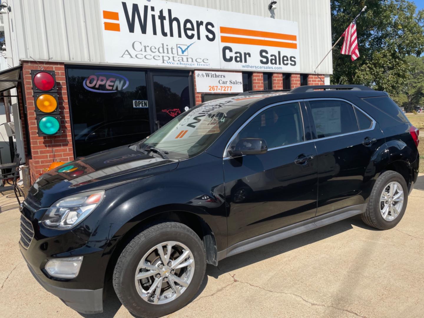 2016 Black /Black Chevrolet Equinox LT 2WD (2GNALCEK7G6) with an 2.4L L4 DOHC 16V FFV engine, 6A transmission, located at 204 Hwy. 16 East, Carthage, MS, 39051, (601) 267-7277, 0.000000, 0.000000 - Photo#0