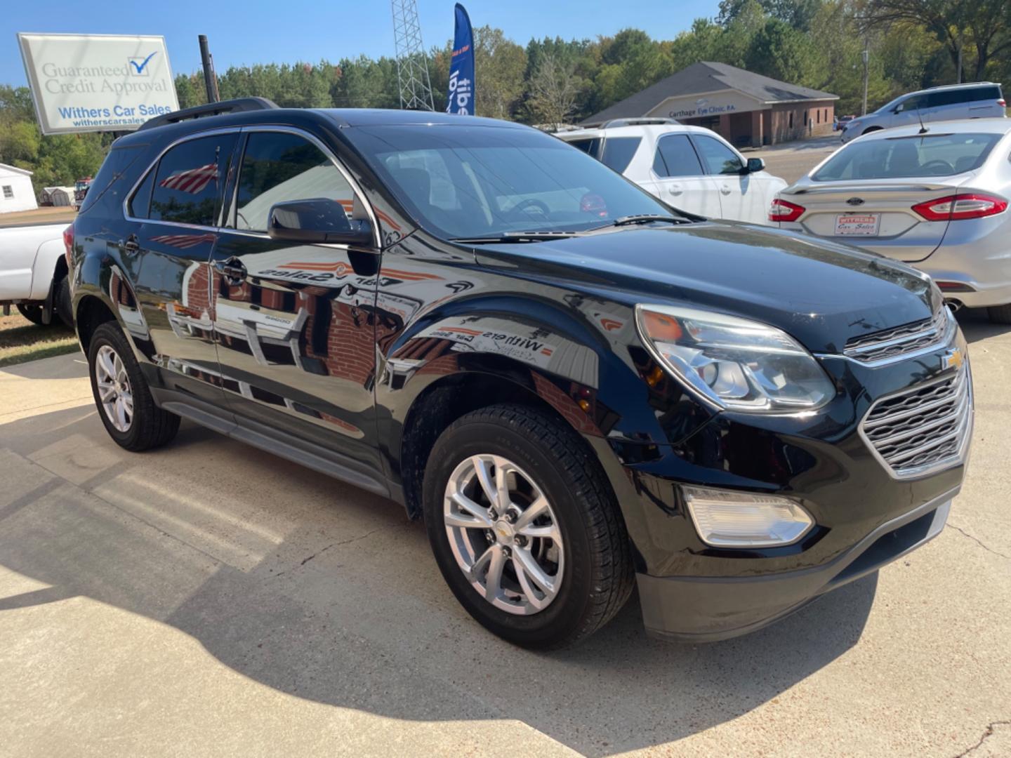 2016 Black /Black Chevrolet Equinox LT 2WD (2GNALCEK7G6) with an 2.4L L4 DOHC 16V FFV engine, 6A transmission, located at 204 Hwy. 16 East, Carthage, MS, 39051, (601) 267-7277, 0.000000, 0.000000 - Photo#1